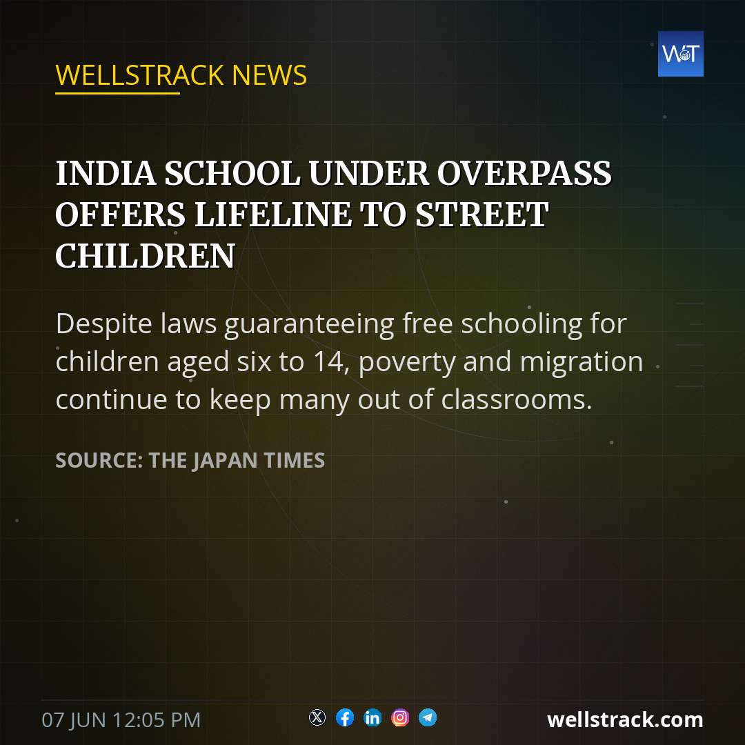 India school under overpass offers lifeline to street children