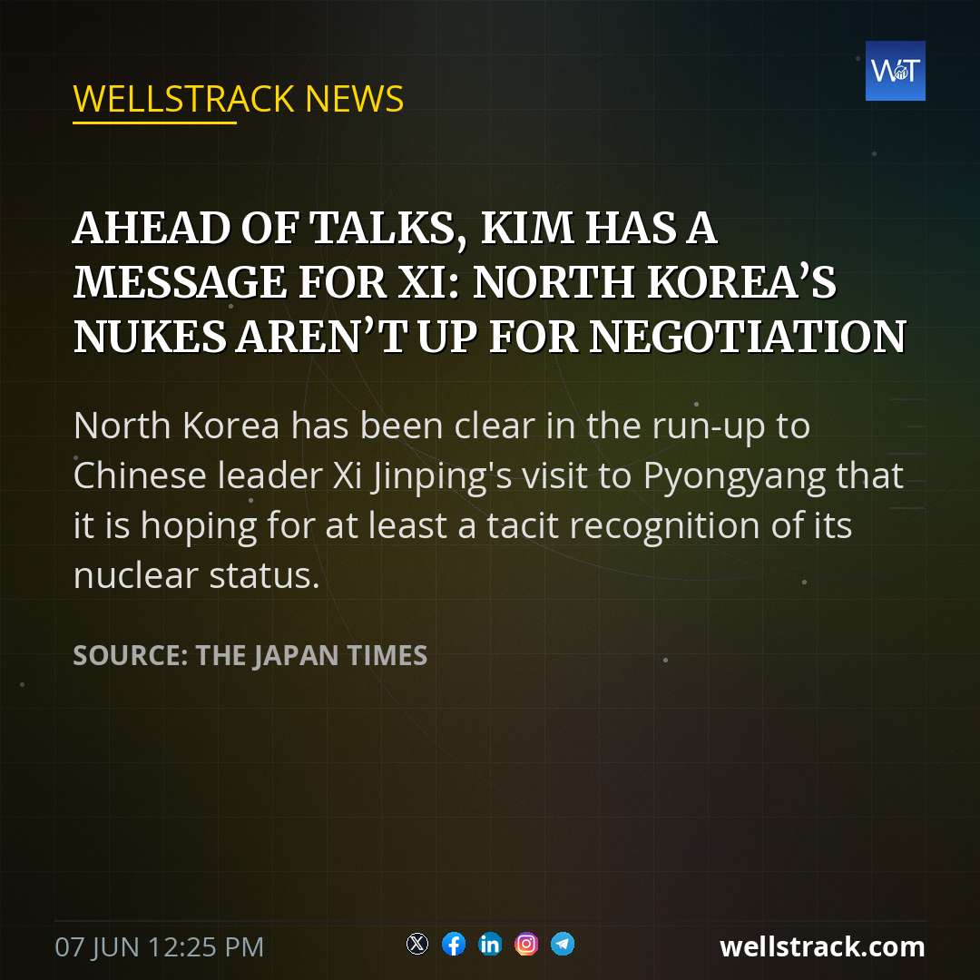 Ahead of talks, Kim has a message for Xi: North Korea’s nukes aren’t up for negotiation