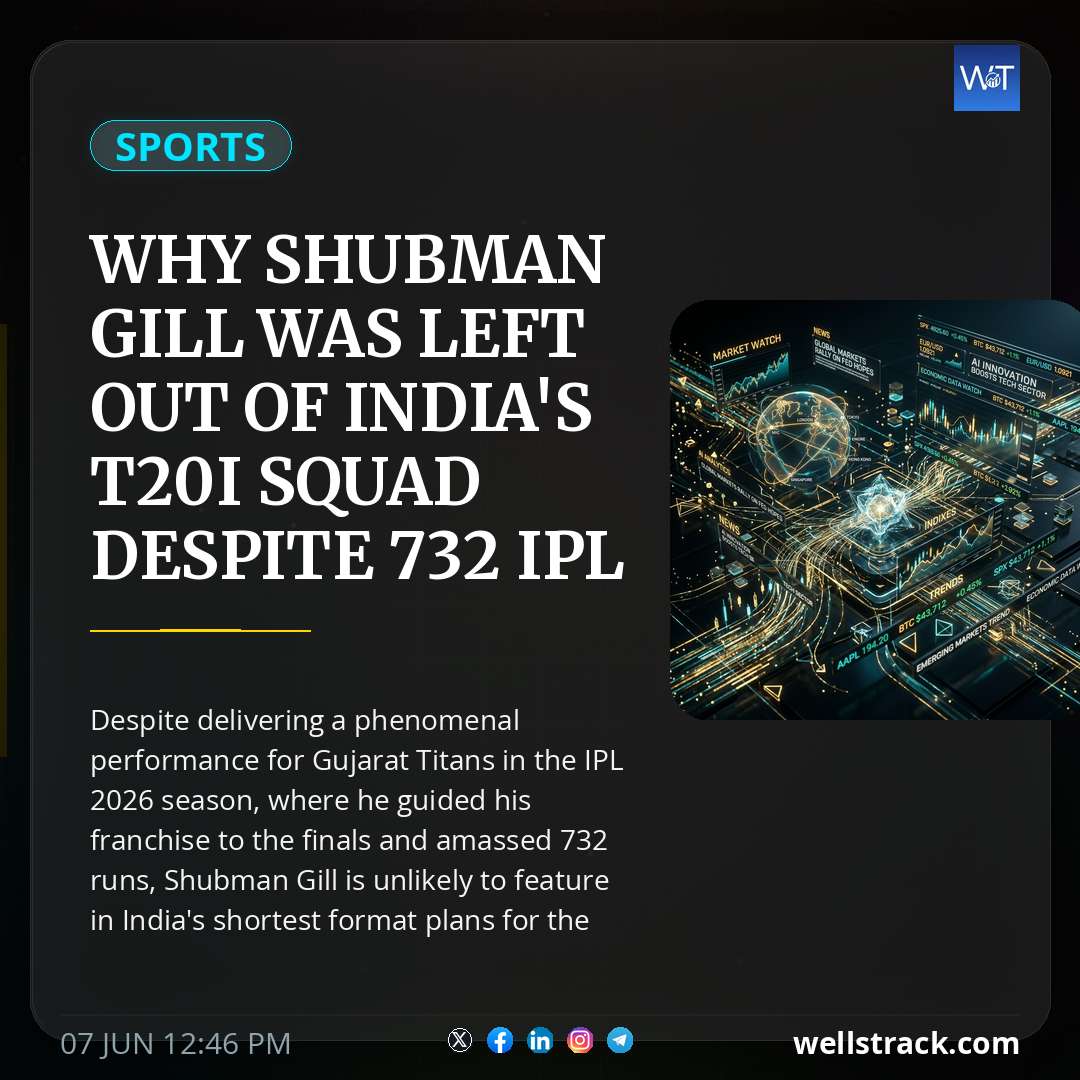Why Shubman Gill was left out of India's T20I squad despite 732 IPL runs? Selectors reveal special WC 2027 plan: Report