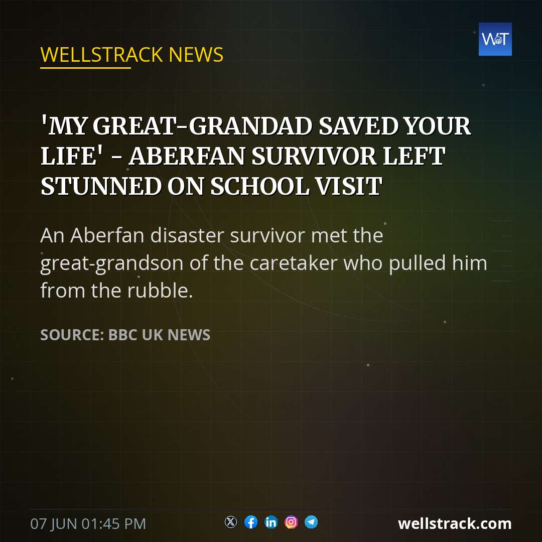 'My great-grandad saved your life' - Aberfan survivor left stunned on school visit