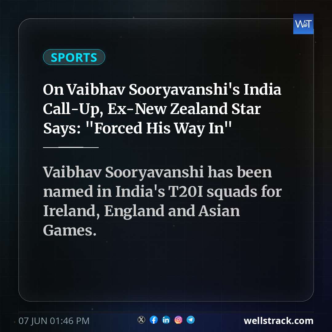 On Vaibhav Sooryavanshi's India Call-Up, Ex-New Zealand Star Says: "Forced His Way In"