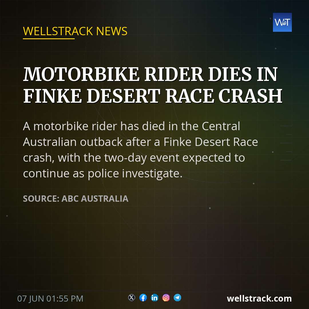 Motorbike rider dies in Finke Desert Race crash