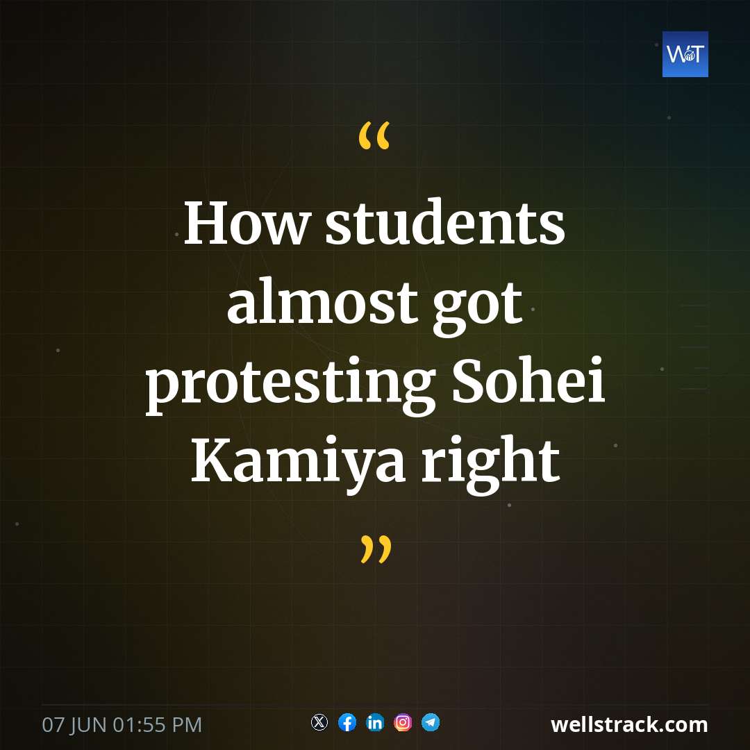 How students almost got protesting Sohei Kamiya right
