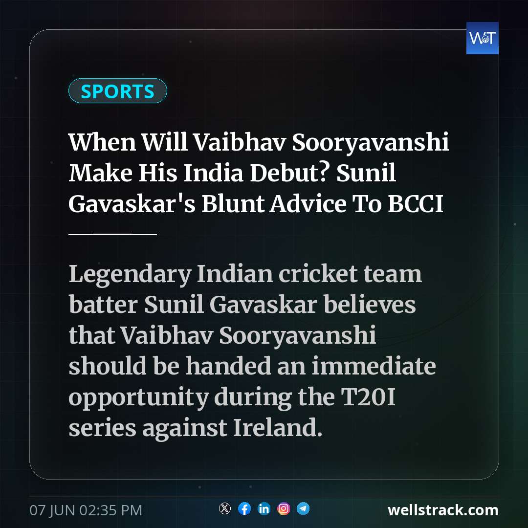 When Will Vaibhav Sooryavanshi Make His India Debut? Sunil Gavaskar's Blunt Advice To BCCI