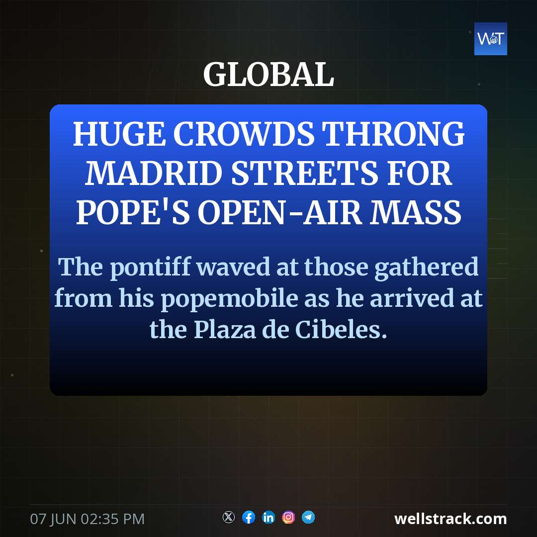 Huge crowds throng Madrid streets for Pope's open-air mass