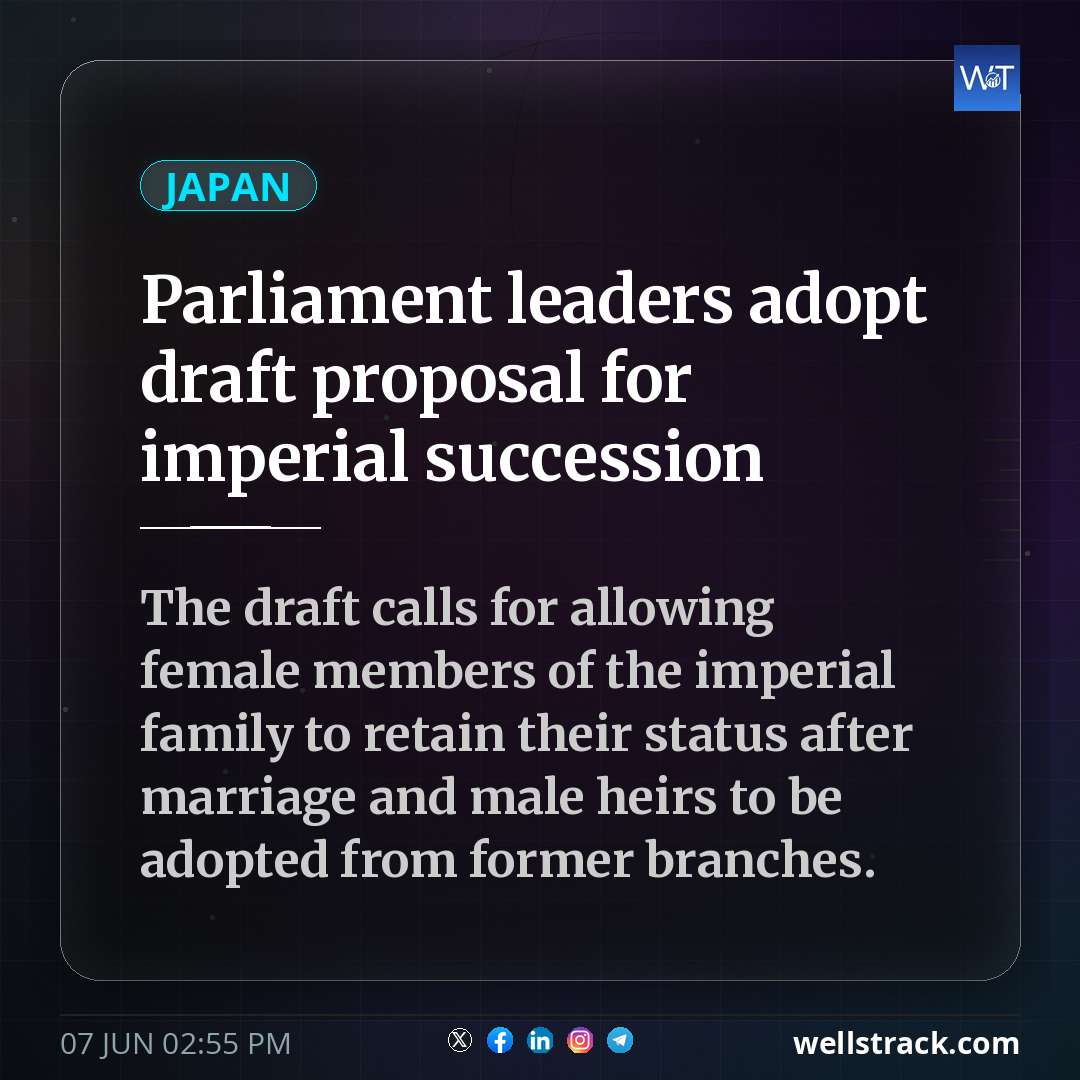 Parliament leaders adopt draft proposal for imperial succession