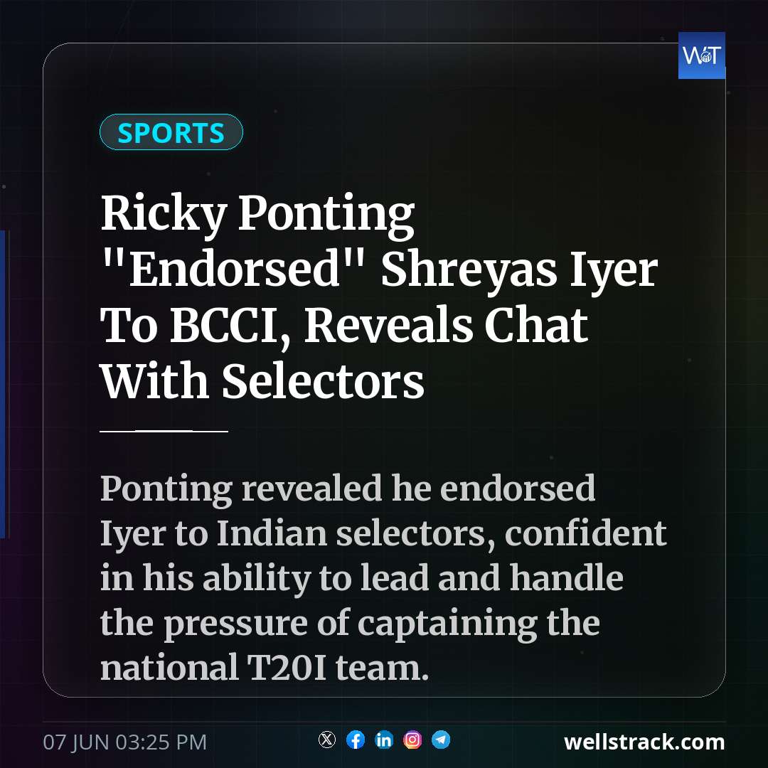 Ricky Ponting "Endorsed" Shreyas Iyer To BCCI, Reveals Chat With Selectors