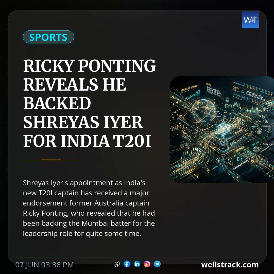 Ricky Ponting reveals he backed Shreyas Iyer for India T20I captaincy before BCCI decision, says 'I've been endorsing him...'