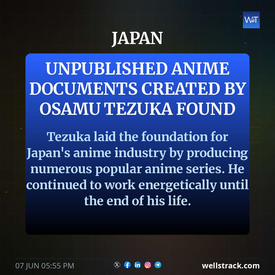 Unpublished anime documents created by Osamu Tezuka found