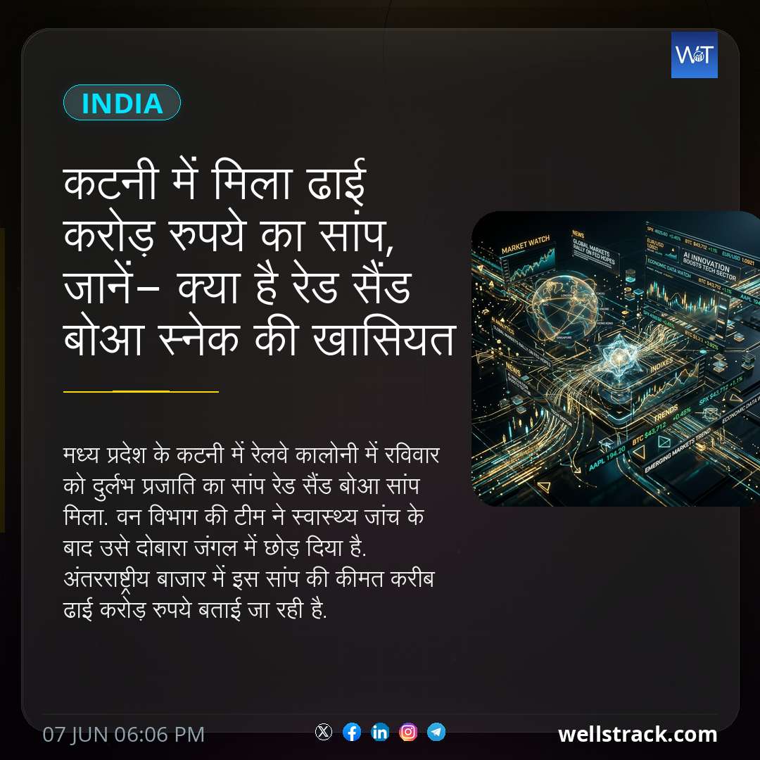 कटनी में मिला ढाई करोड़ रुपये का सांप, जानें- क्या है रेड सैंड बोआ स्नेक की खासियत