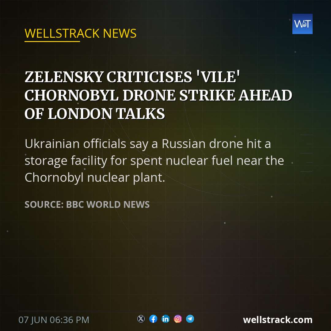 Zelensky criticises 'vile' Chornobyl drone strike ahead of London talks
