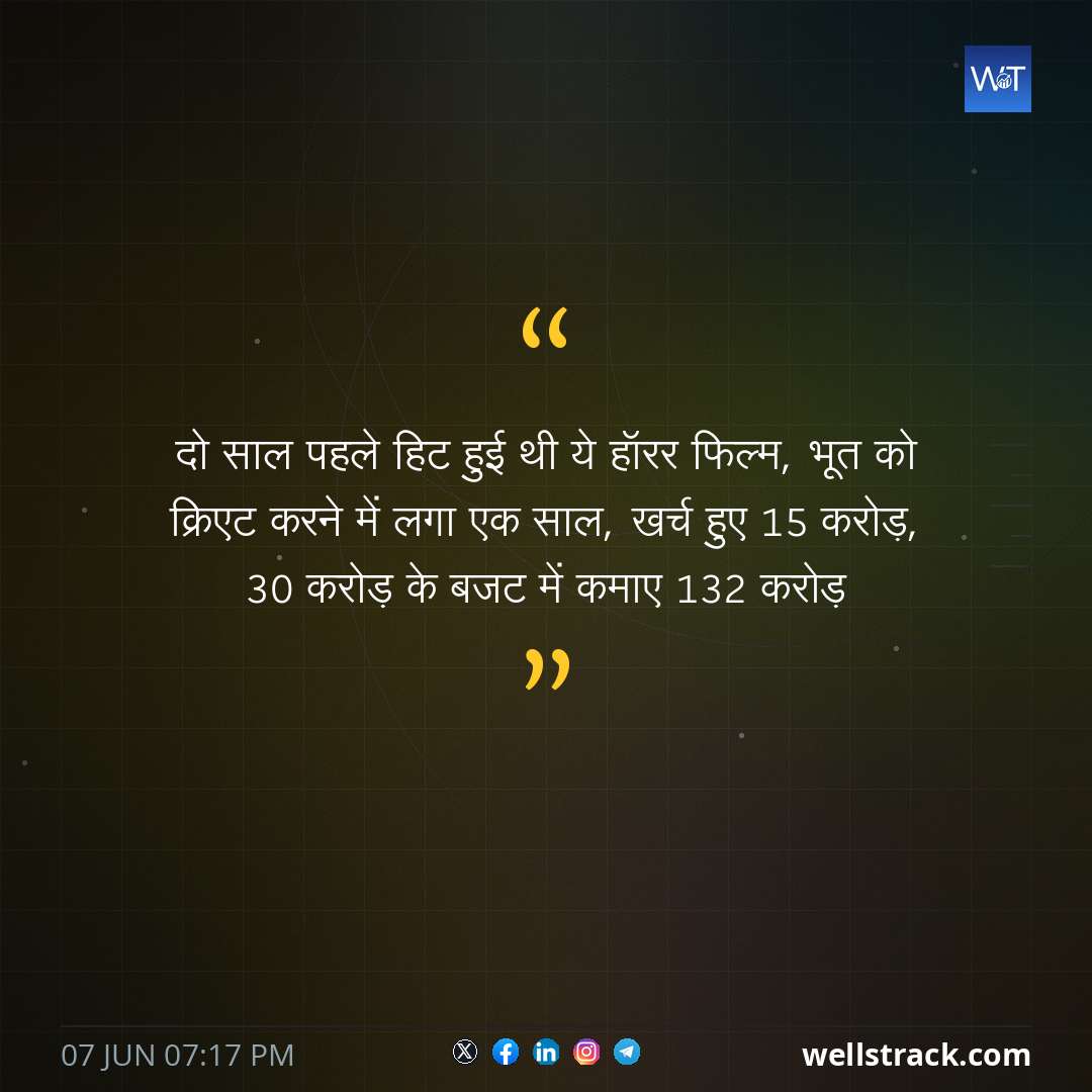 दो साल पहले हिट हुई थी ये हॉरर फिल्म, भूत को क्रिएट करने में लगा एक साल, खर्च हुए 15 करोड़, 30 करोड़ के बजट में कमाए 132 करोड़