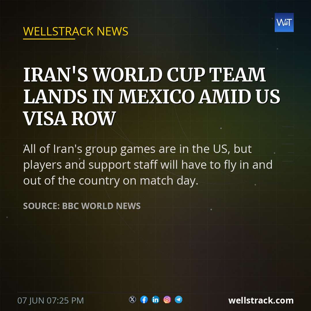 Iran's World Cup team lands in Mexico amid US visa row