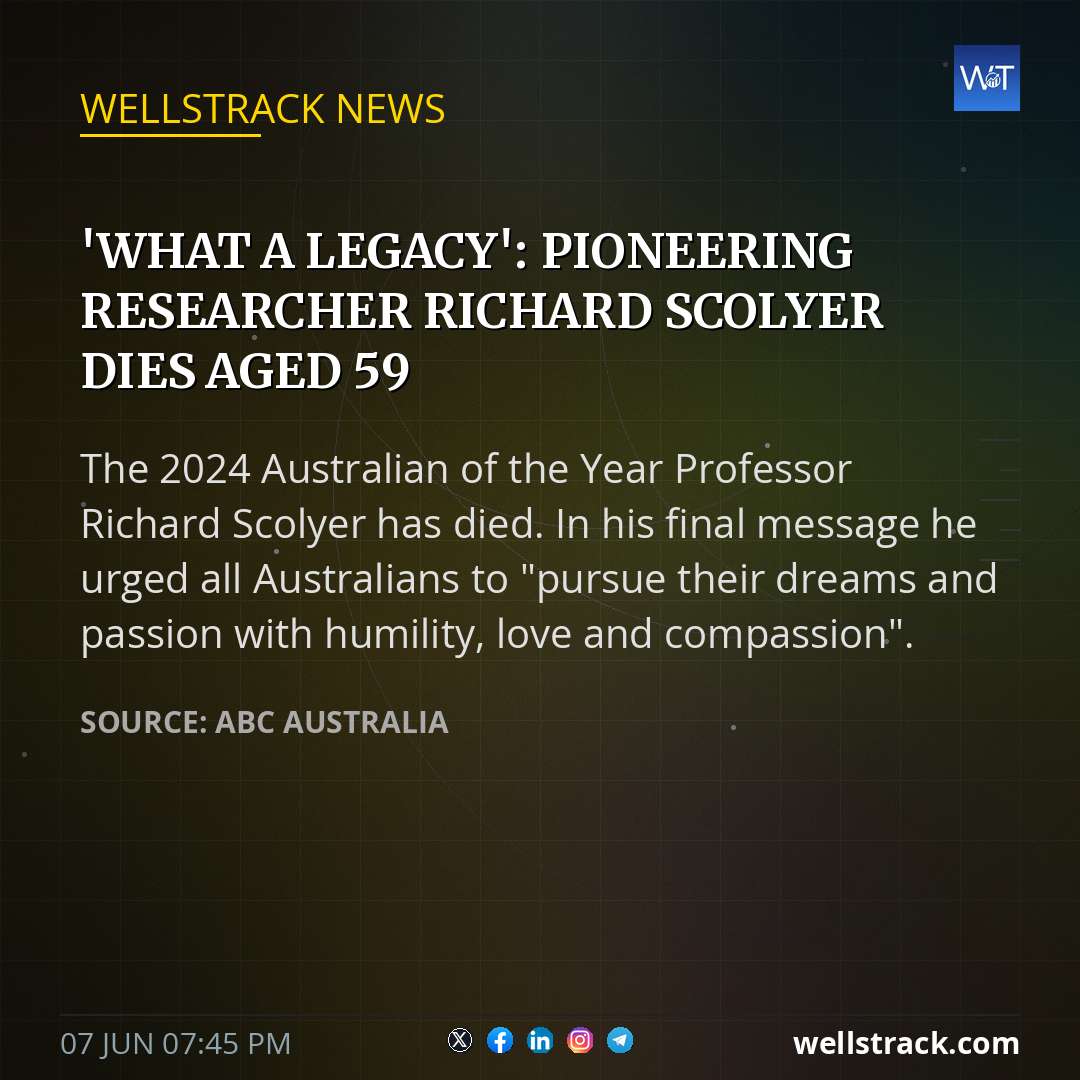 'What a legacy': Pioneering researcher Richard Scolyer dies aged 59