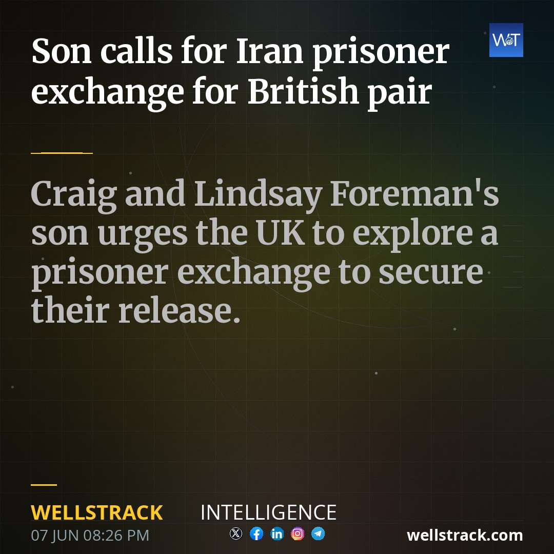 Son calls for Iran prisoner exchange for British pair