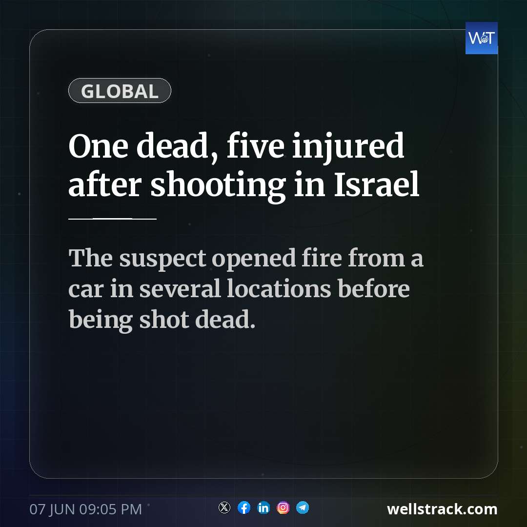 One dead, five injured after shooting in Israel — WellsTrack