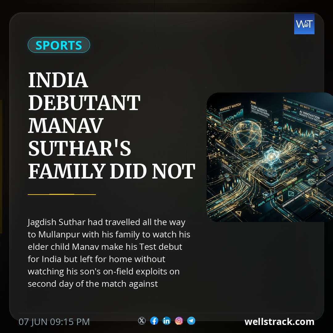 India Debutant Manav Suthar's Family Did Not Come To Stadium, Father Reveals 'Superstition'