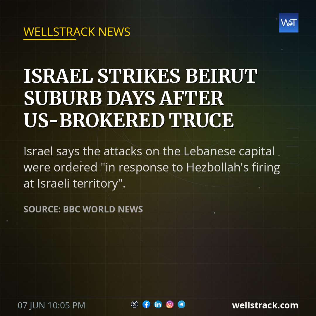 Israel strikes Beirut suburb days after US-brokered truce
