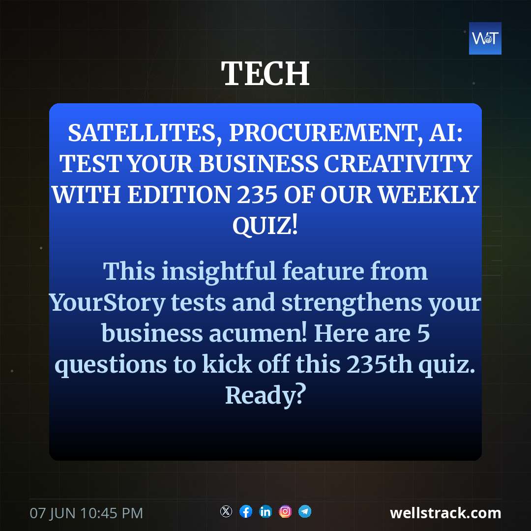 Satellites, procurement, AI: test your business creativity with Edition 235 of our weekly quiz!