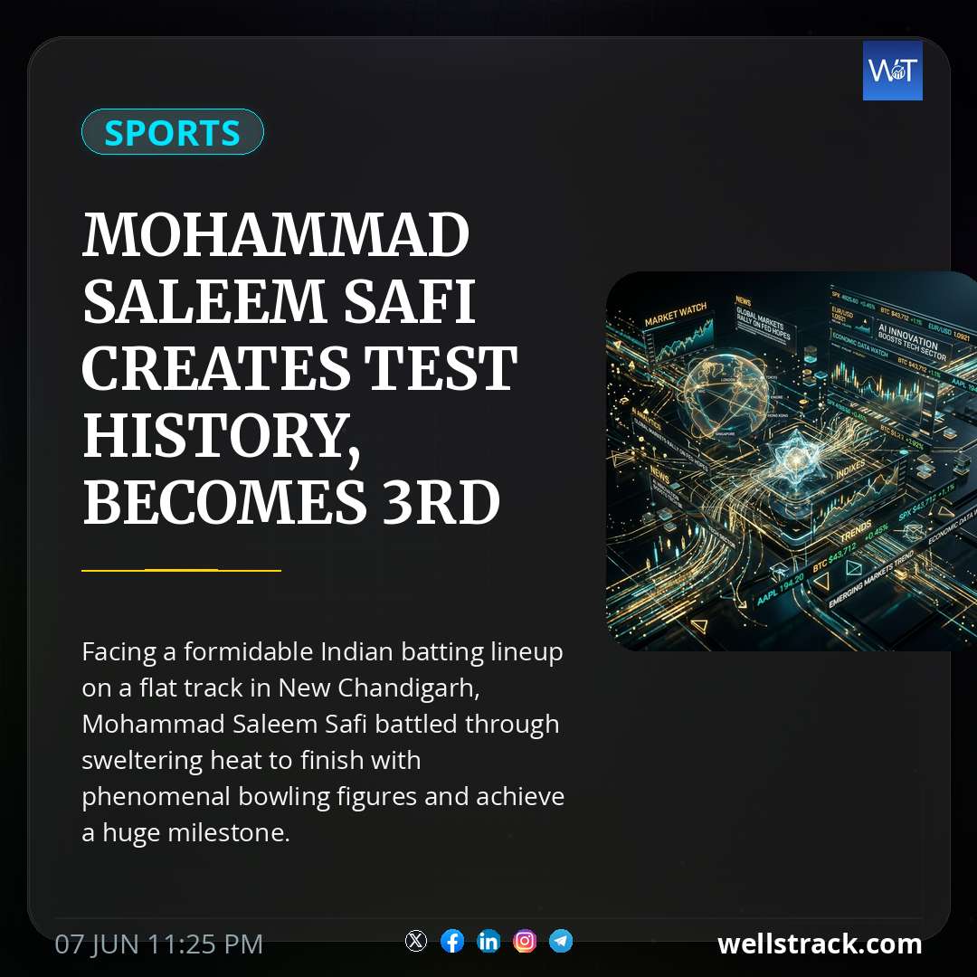 Mohammad Saleem Safi creates Test history, becomes 3rd Afghanistan fast bowler to...