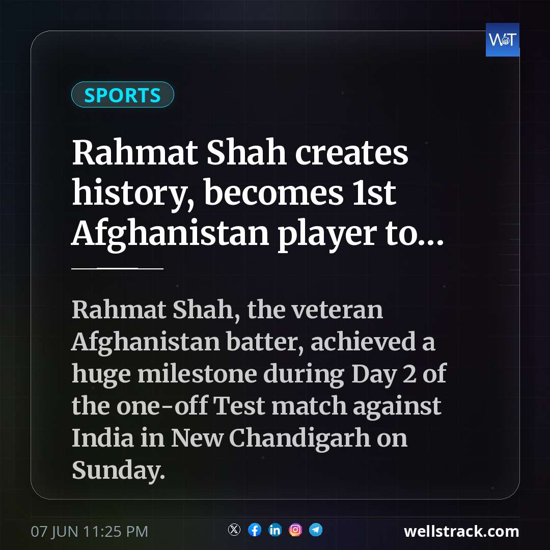 Rahmat Shah creates history, becomes 1st Afghanistan player to...