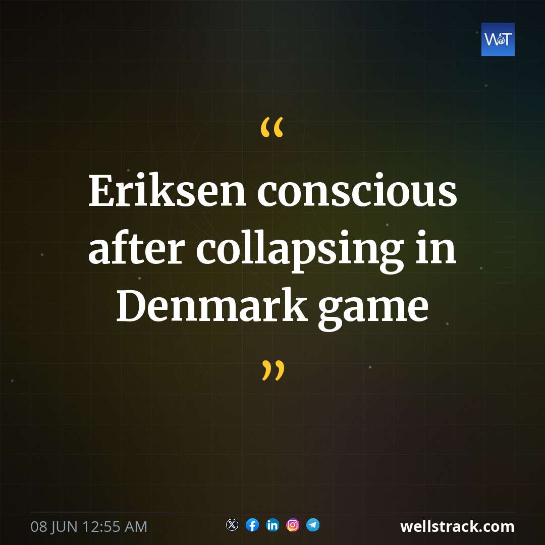 Eriksen conscious after collapsing in Denmark game