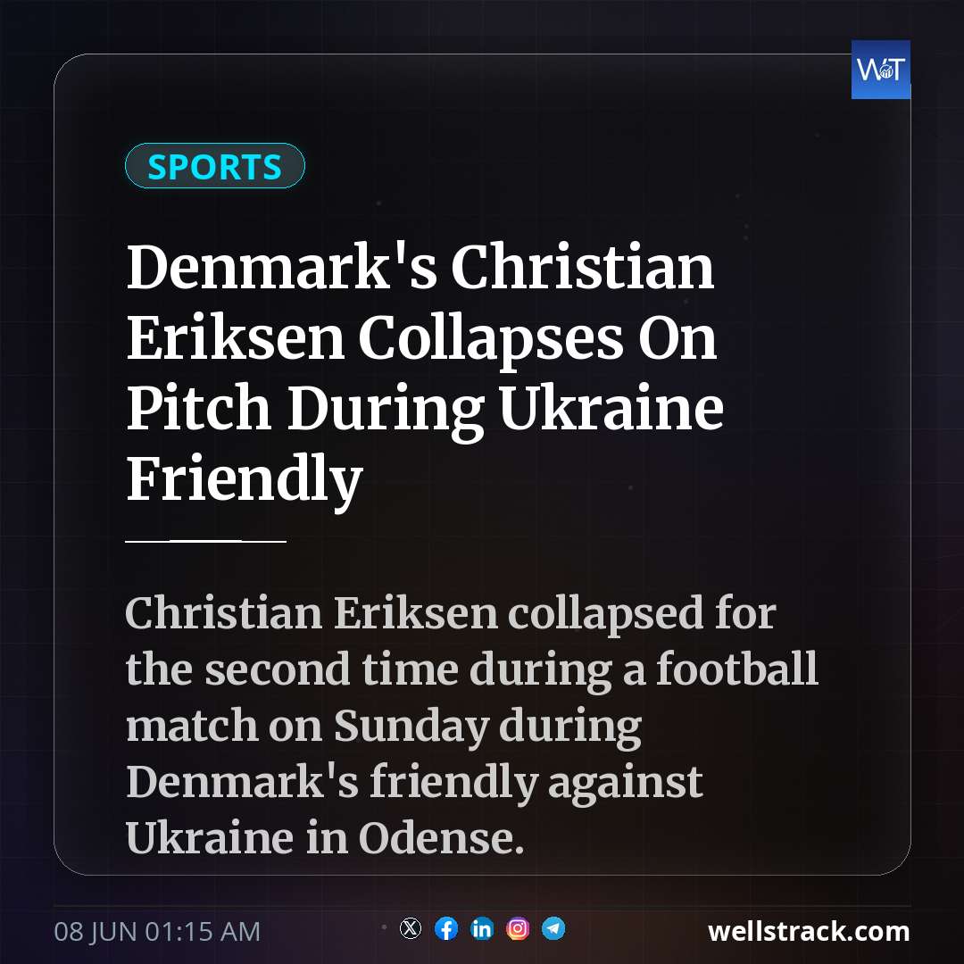 Denmark's Christian Eriksen Collapses On Pitch During Ukraine Friendly