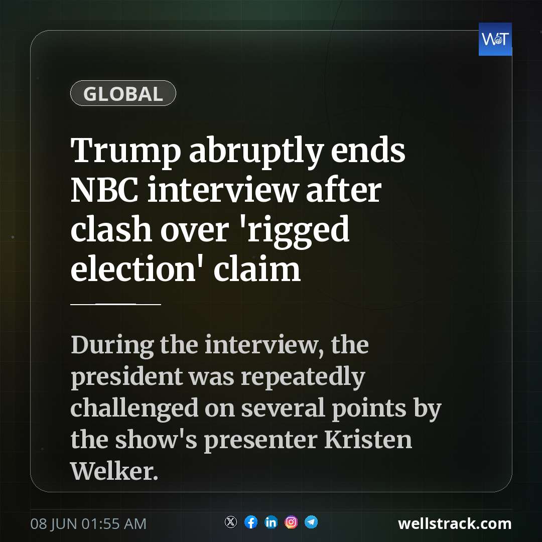 Trump abruptly ends NBC interview after clash over 'rigged election' claim