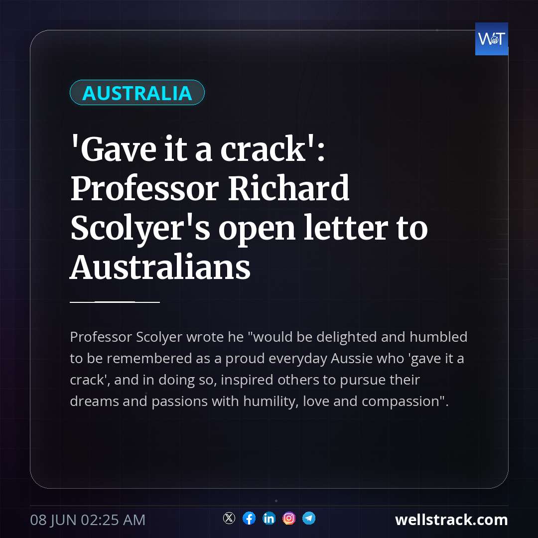 'Gave it a crack': Professor Richard Scolyer's open letter to Australians
