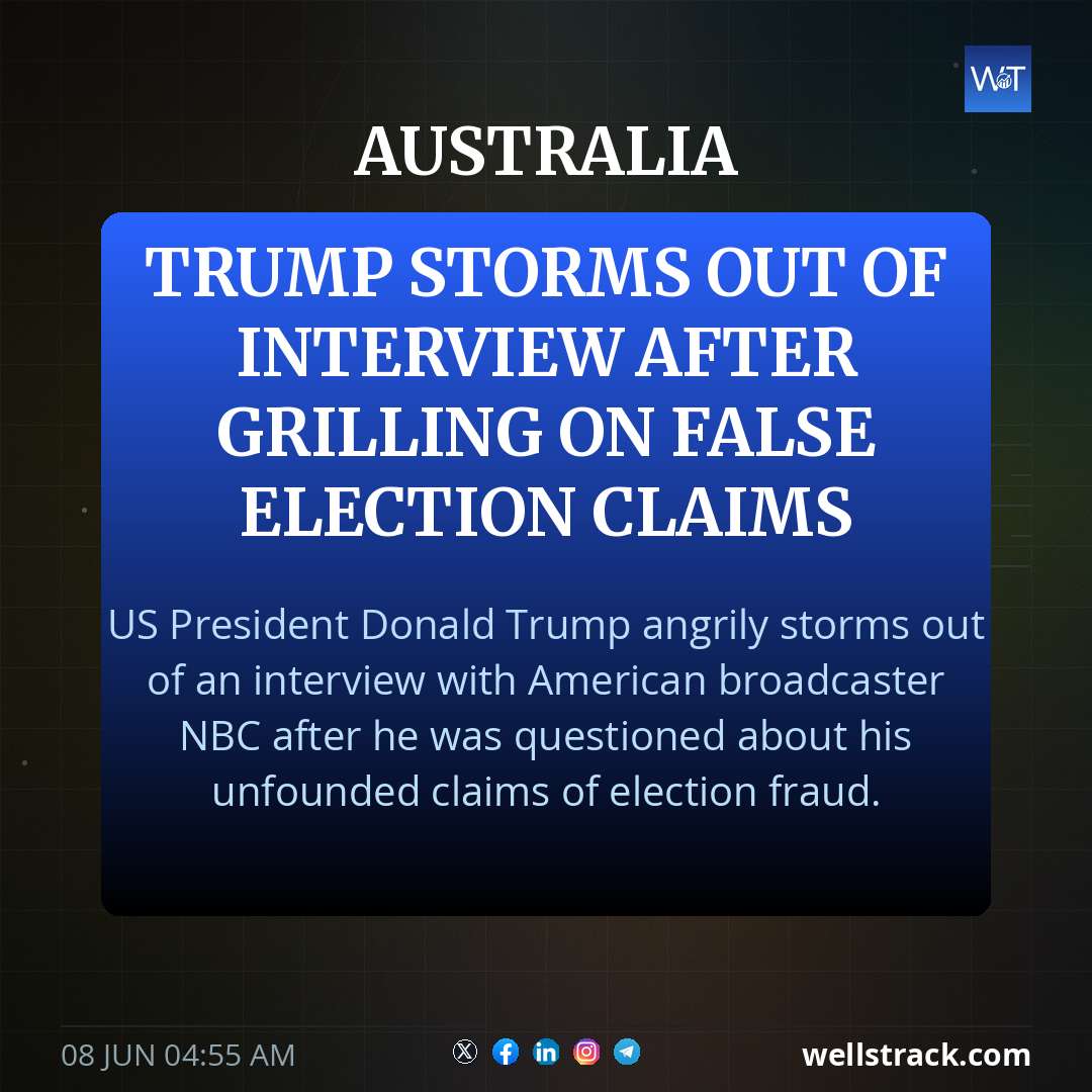 Trump storms out of interview after grilling on false election claims