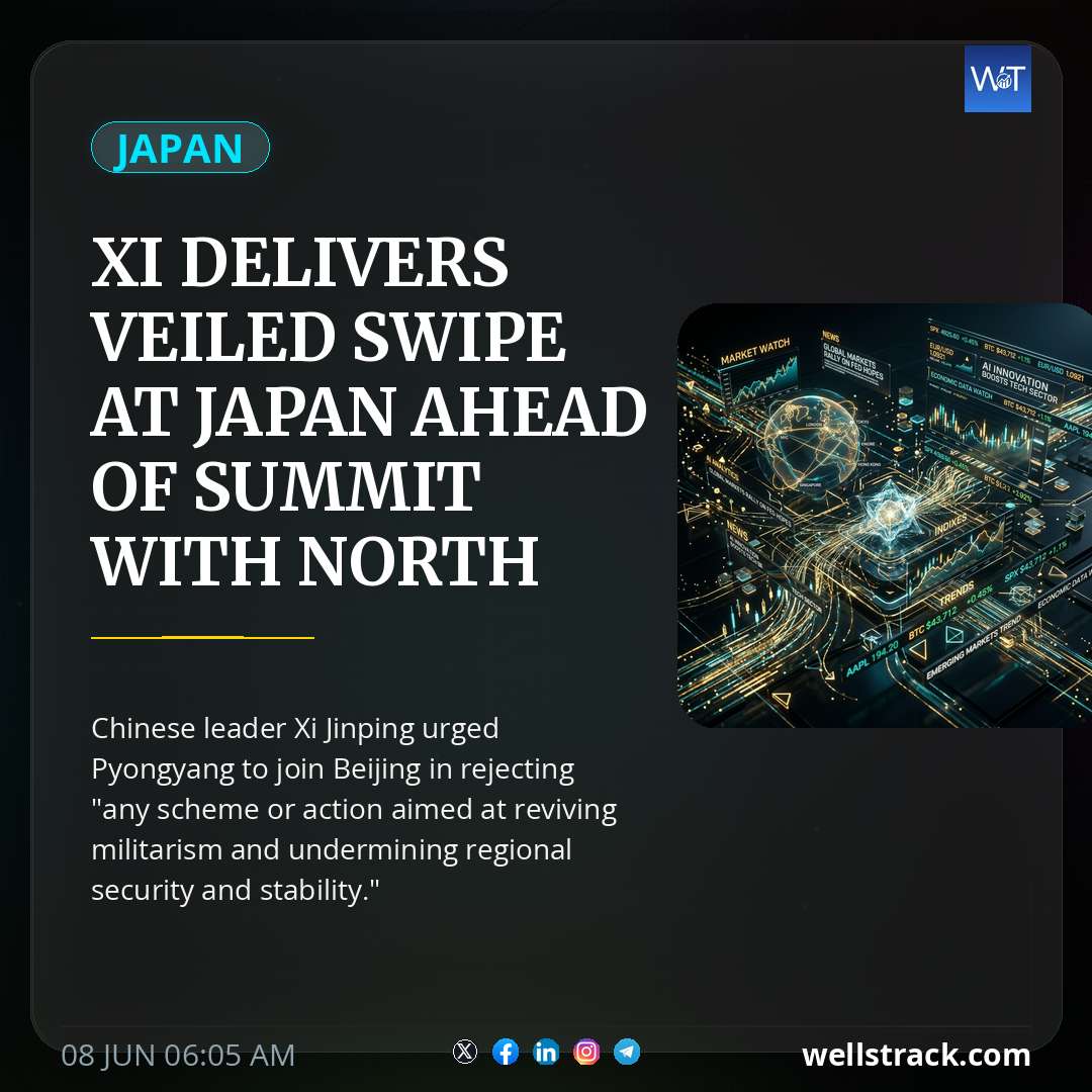 Xi delivers veiled swipe at Japan ahead of summit with North Korea’s Kim