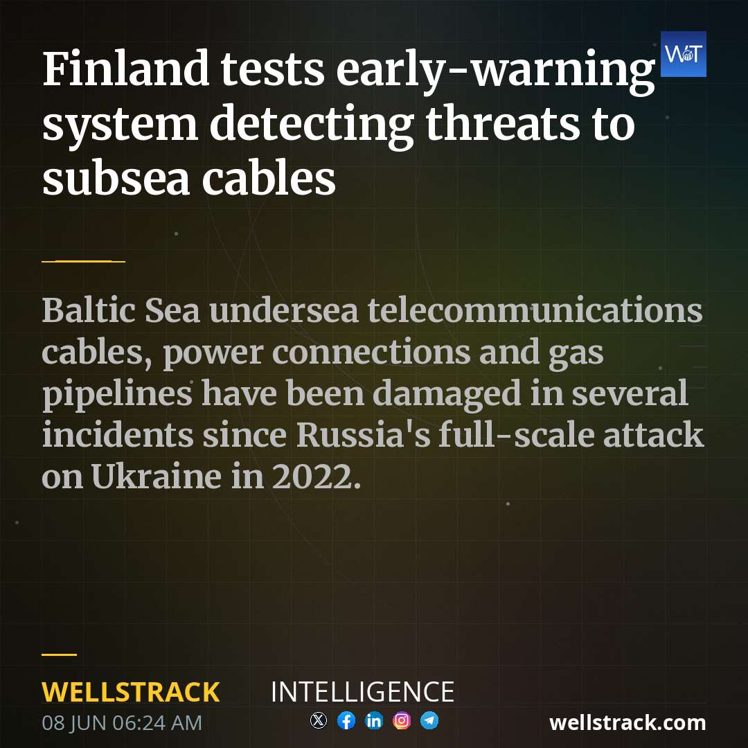 Finland tests early-warning system detecting threats to subsea cables