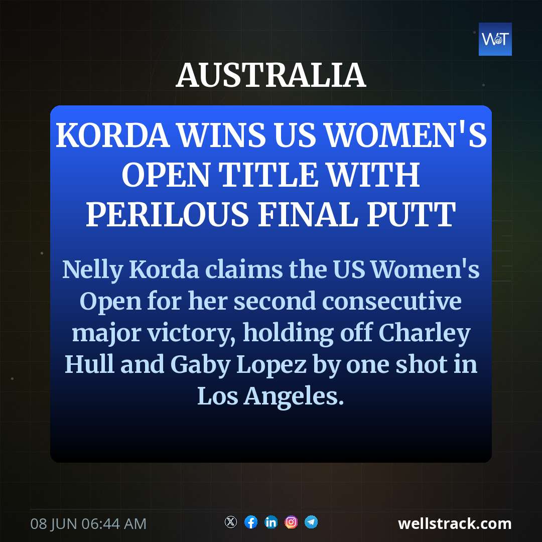 Korda wins US Women's Open title with perilous final putt