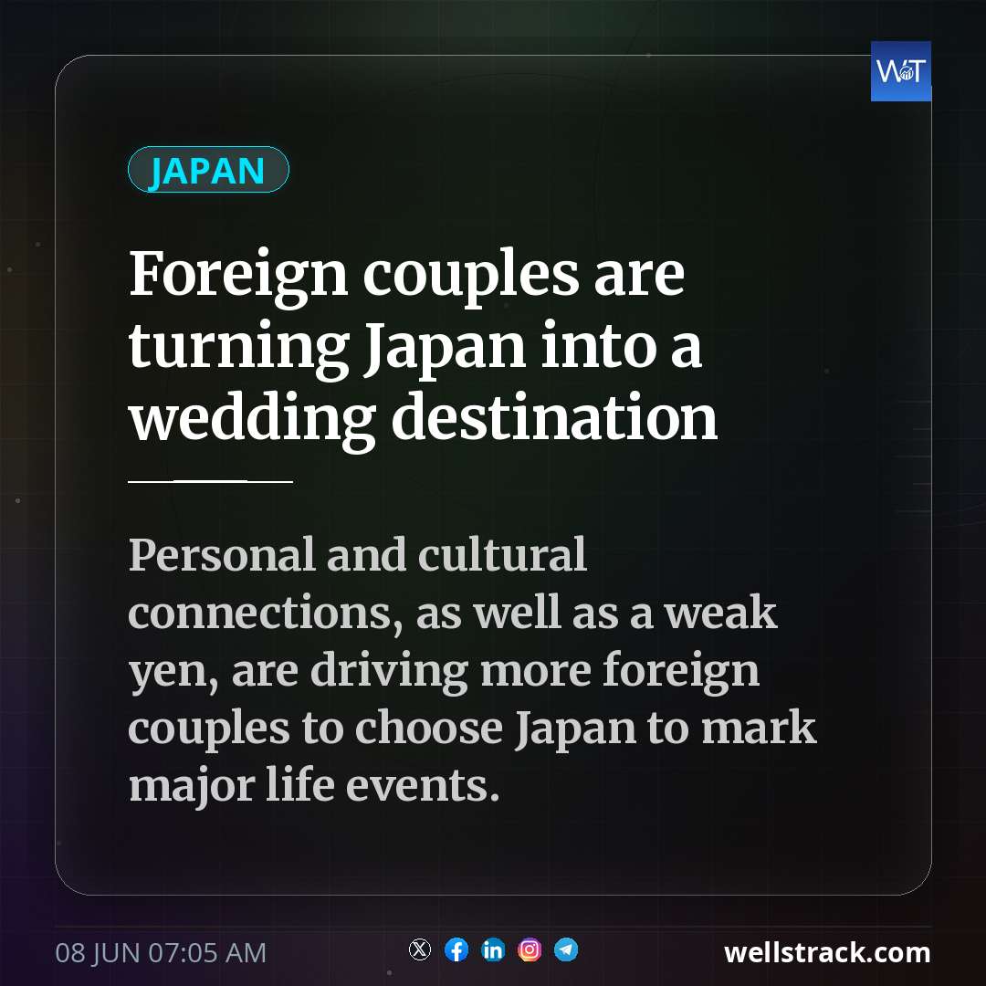 Foreign couples are turning Japan into a wedding destination
