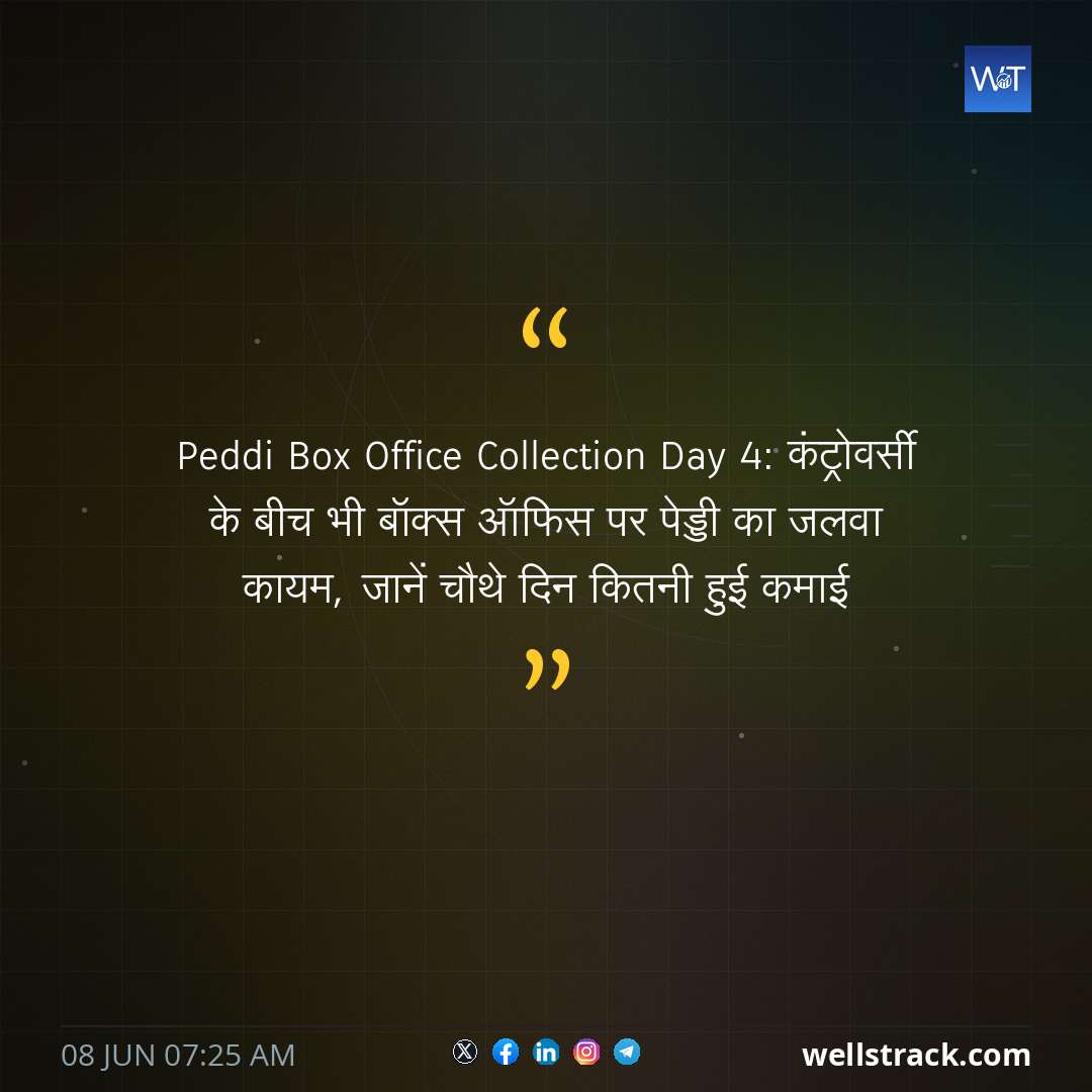 Peddi Box Office Collection Day 4: कंट्रोवर्सी के बीच भी बॉक्स ऑफिस पर पेड्डी का जलवा कायम, जानें चौथे दिन कितनी हुई कमाई