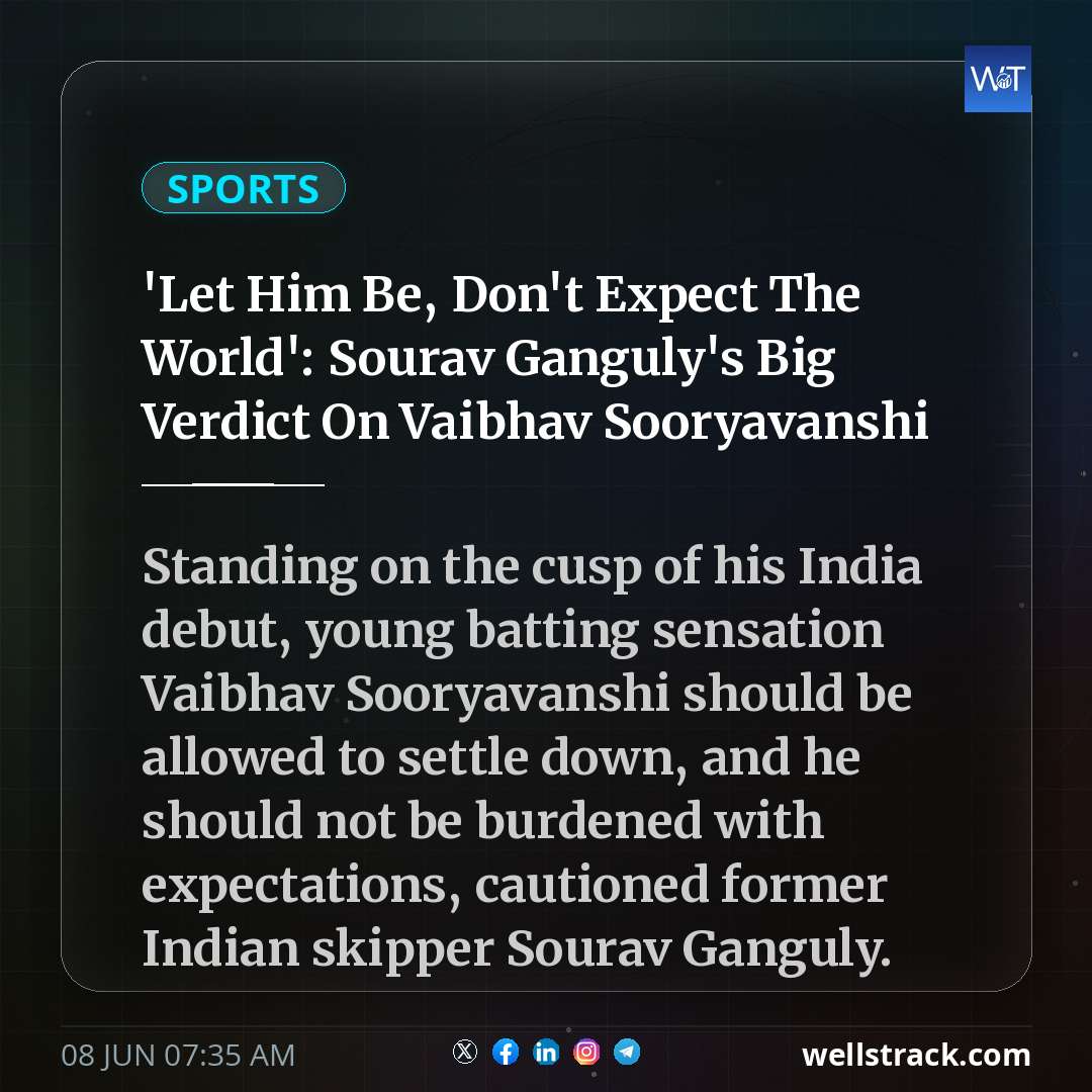 'Let Him Be, Don't Expect The World': Sourav Ganguly's Big Verdict On Vaibhav Sooryavanshi