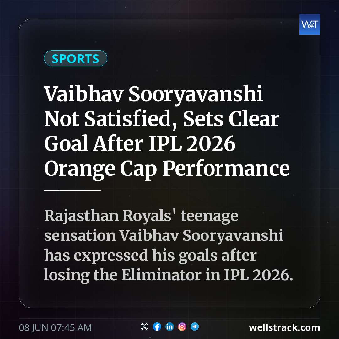 Vaibhav Sooryavanshi Not Satisfied, Sets Clear Goal After IPL 2026 Orange Cap Performance