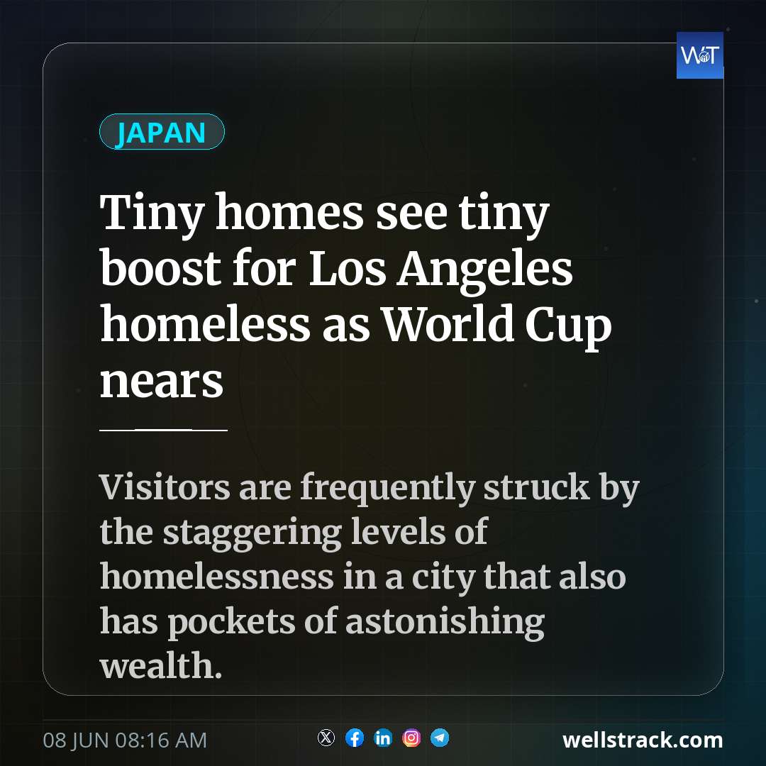 Tiny homes see tiny boost for Los Angeles homeless as World Cup nears