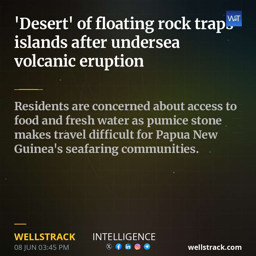 'Desert' of floating rock traps islands after undersea volcanic eruption