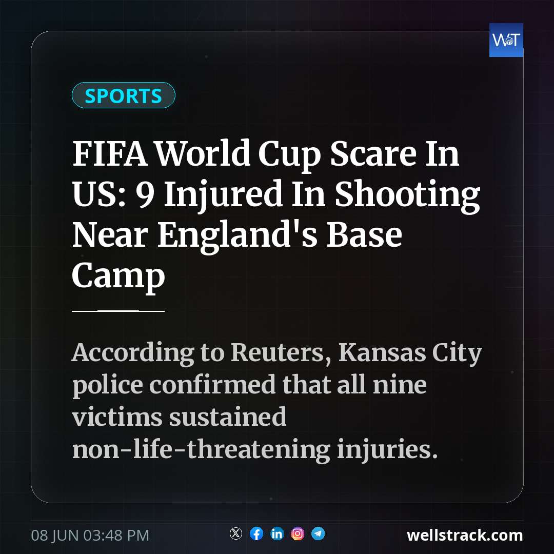 FIFA World Cup Scare In US: 9 Injured In Shooting Near England's Base Camp — WellsTrack