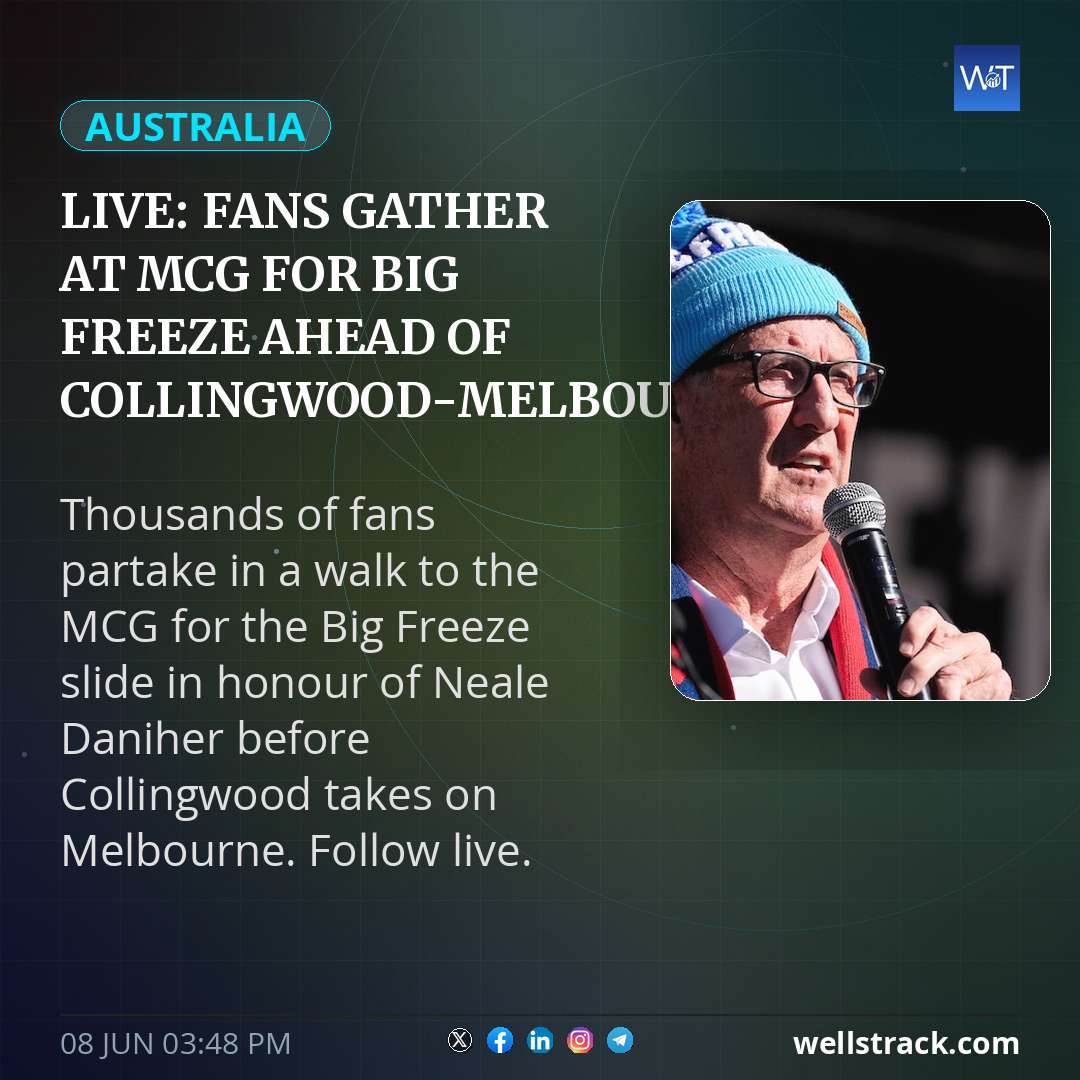 Live: Fans gather at MCG for Big Freeze ahead of Collingwood-Melbourne clash