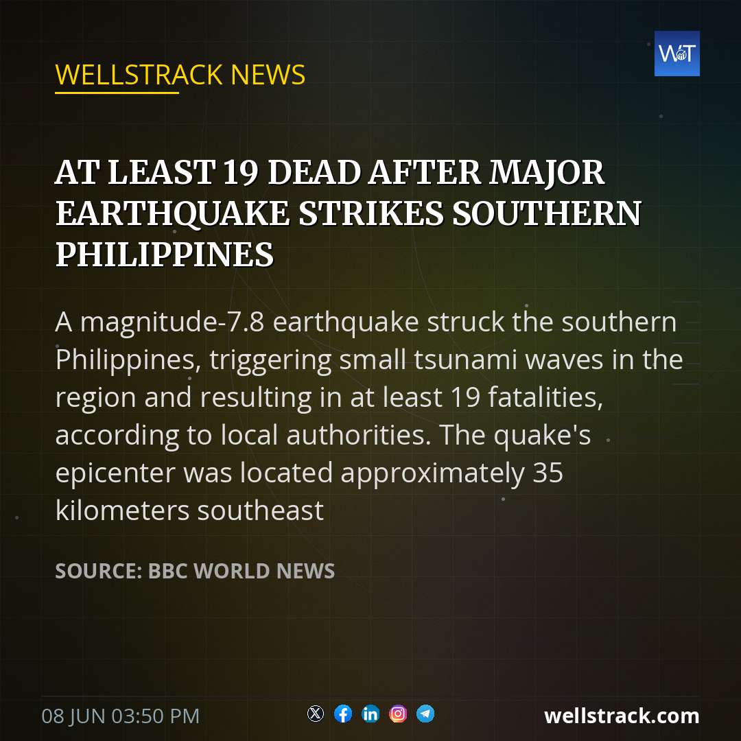 At least 19 dead after major earthquake strikes southern Philippines — WellsTrack