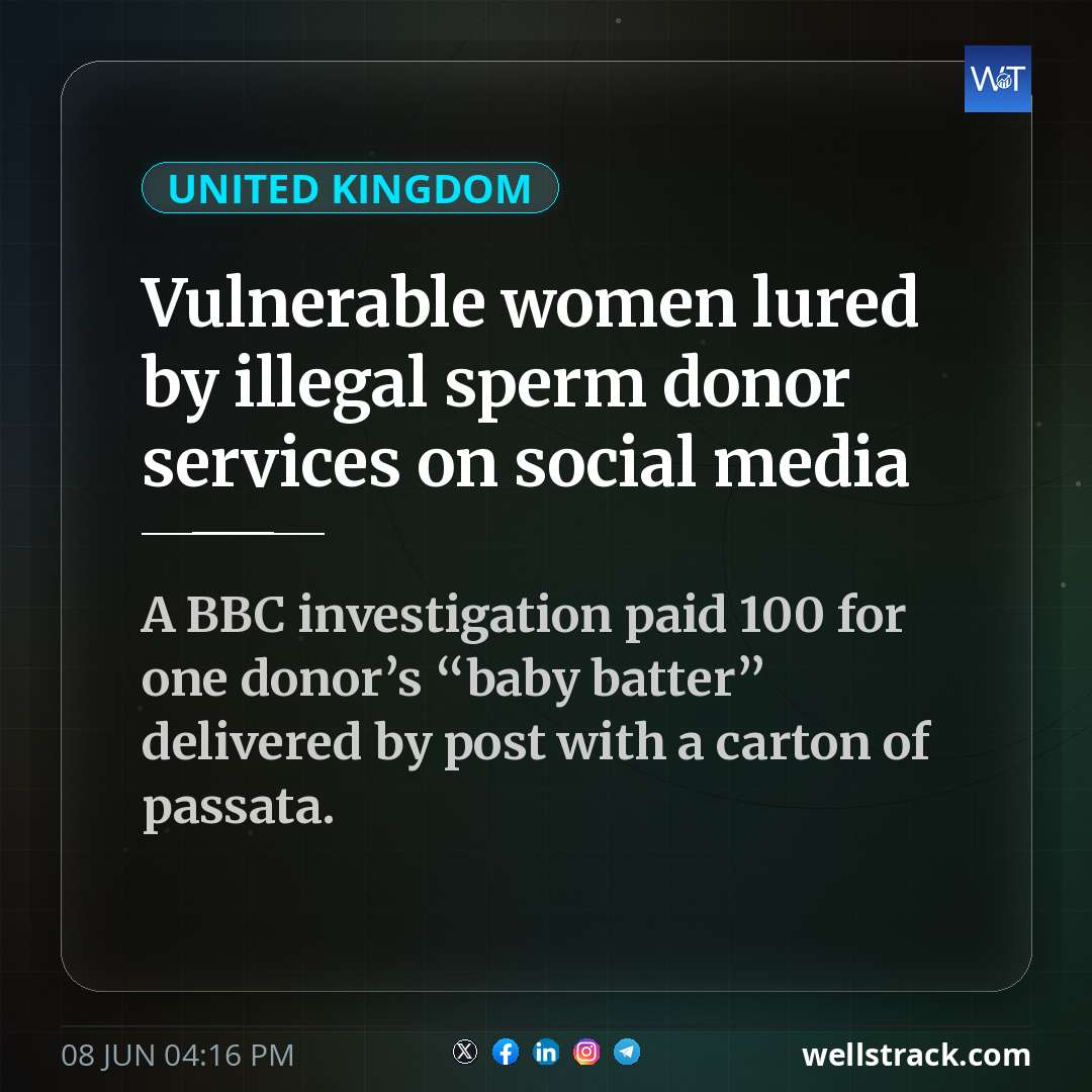 Vulnerable women lured by illegal sperm donor services on social media