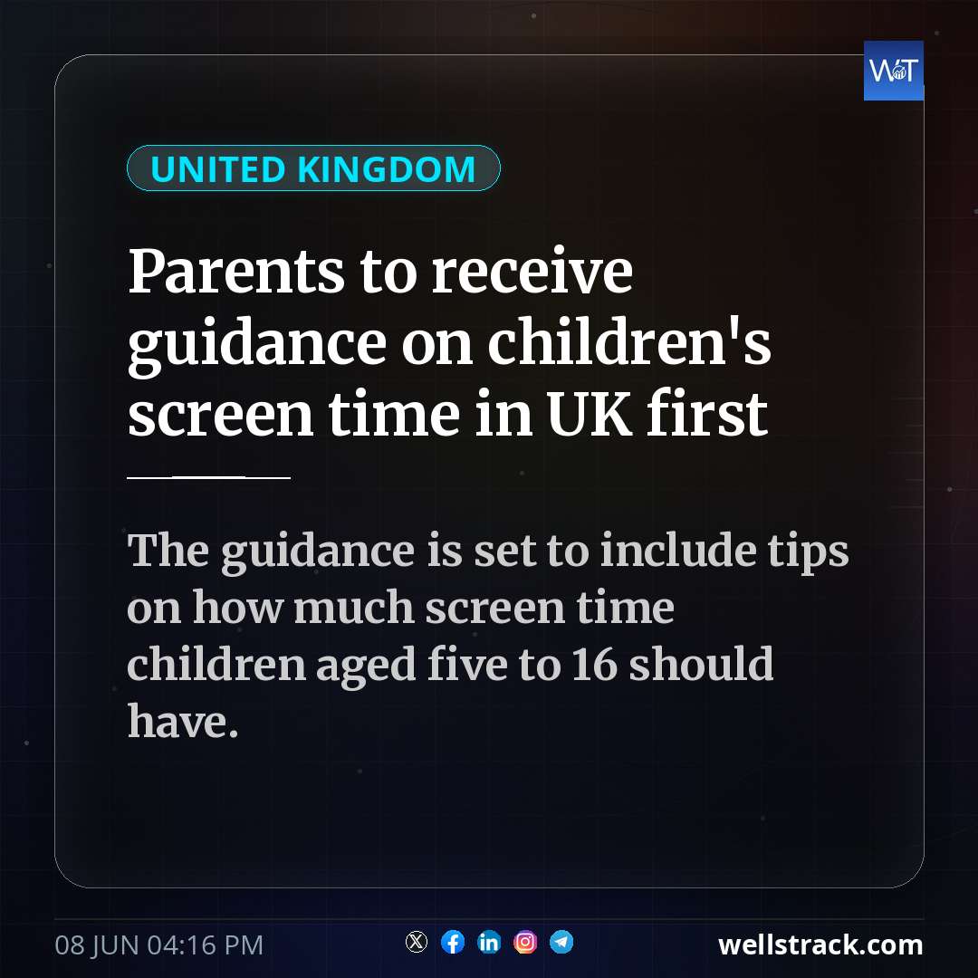 Parents to receive guidance on children's screen time in UK first