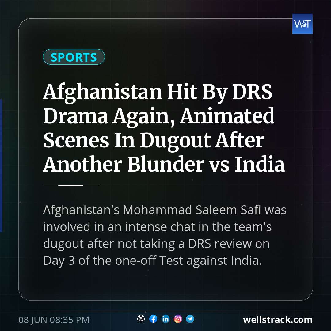 Afghanistan Hit By DRS Drama Again, Animated Scenes In Dugout After Another Blunder vs India