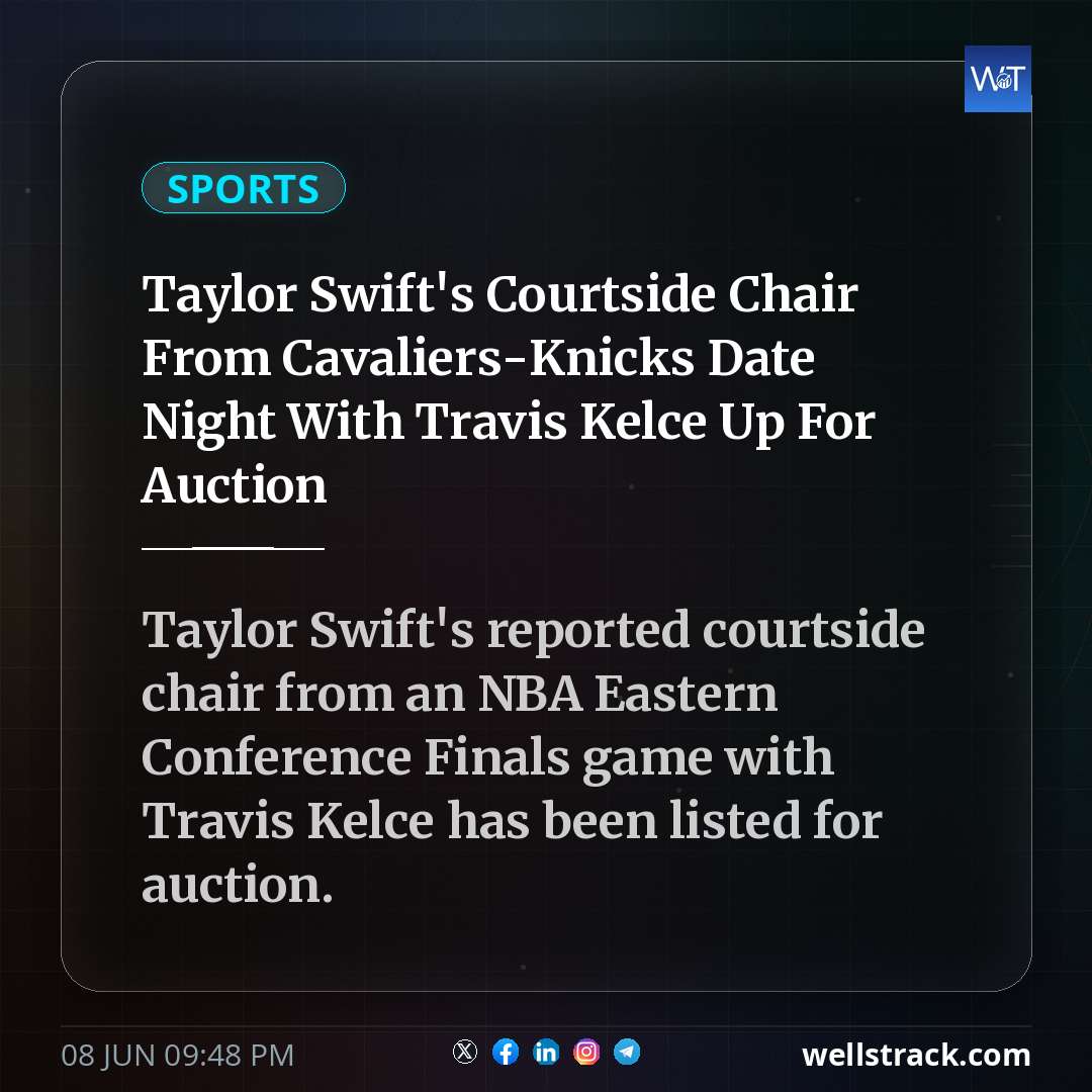 Taylor Swift's Courtside Chair From Cavaliers-Knicks Date Night With Travis Kelce Up For Auction