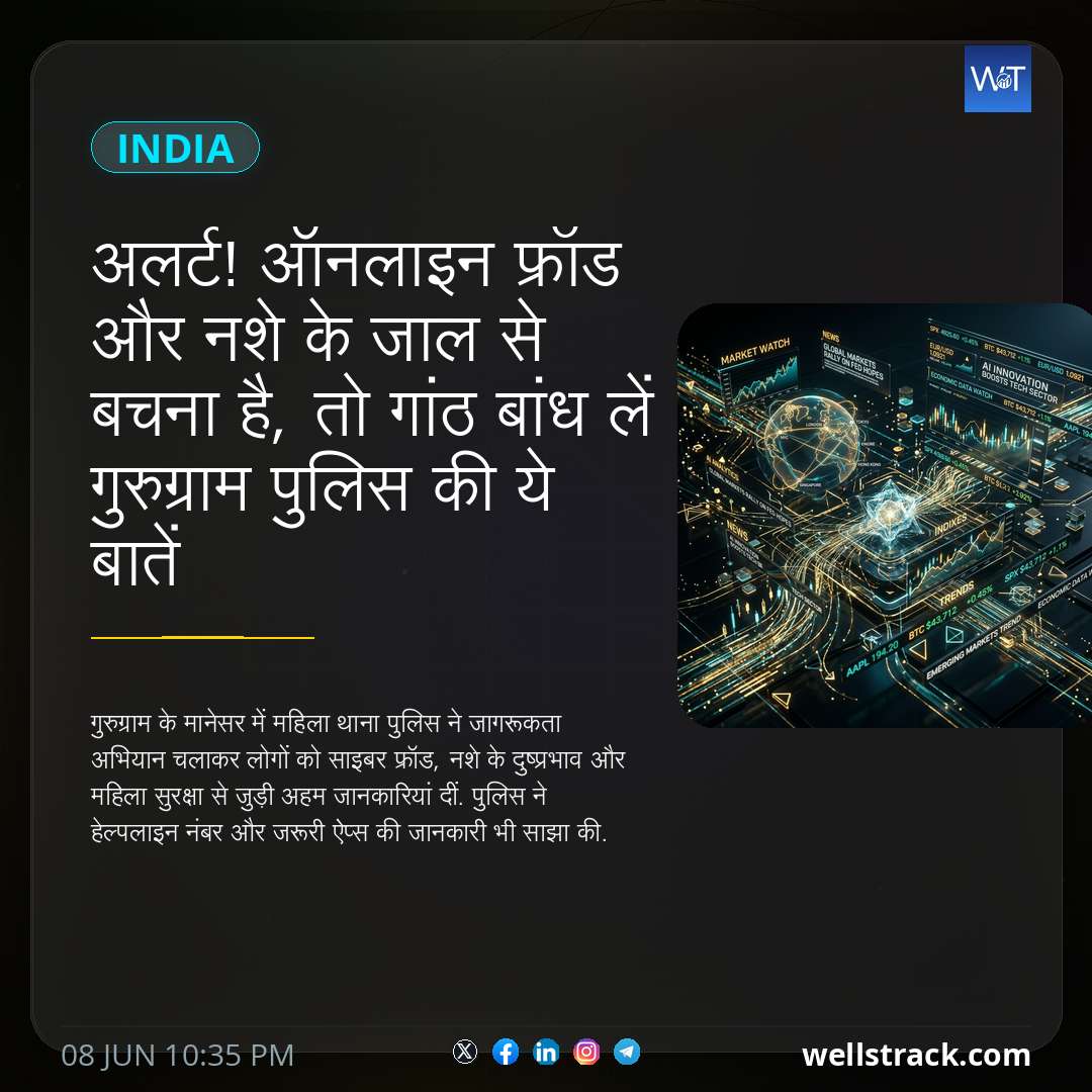 अलर्ट! ऑनलाइन फ्रॉड और नशे के जाल से बचना है, तो गांठ बांध लें गुरुग्राम पुलिस की ये बातें