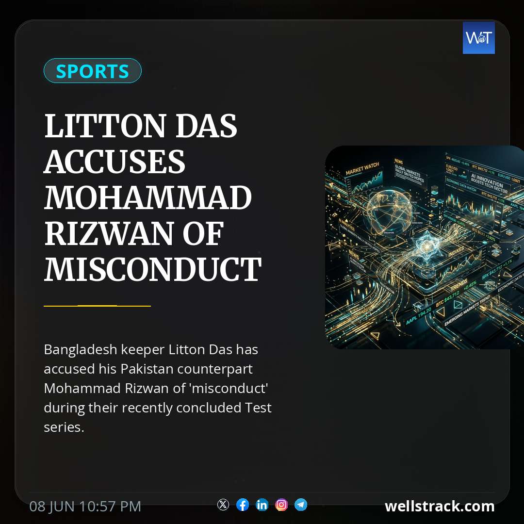 Litton Das Accuses Mohammad Rizwan Of Misconduct After Pakistan's Series Loss: "Very Bad"