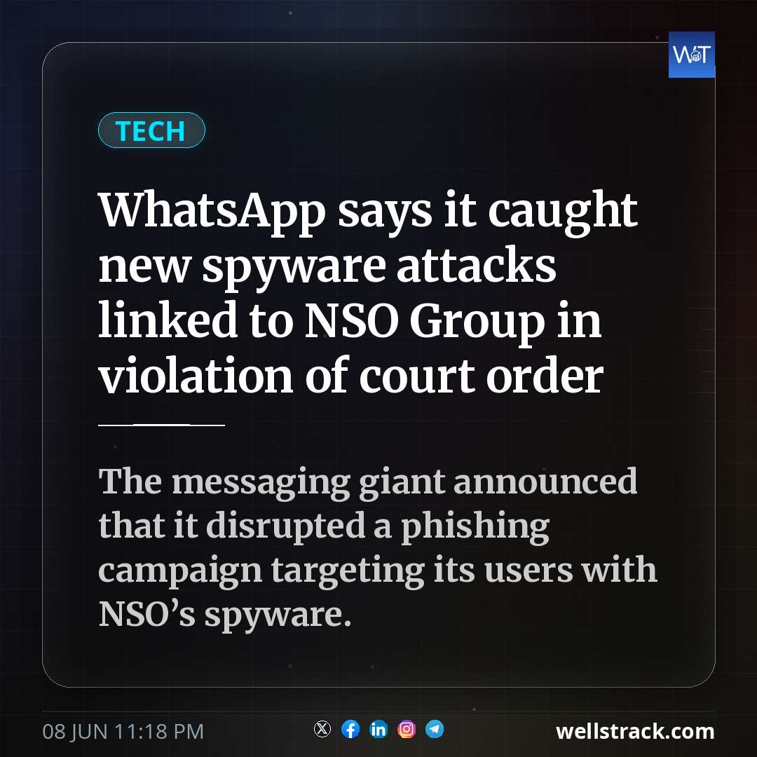 WhatsApp says it caught new spyware attacks linked to NSO Group in violation of court order