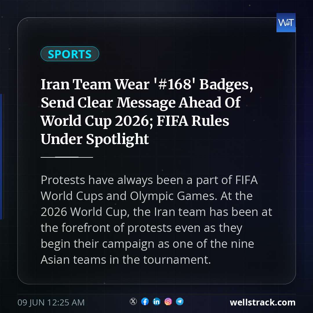 Iran Team Wear '#168' Badges, Send Clear Message Ahead Of World Cup 2026; FIFA Rules Under Spotlight